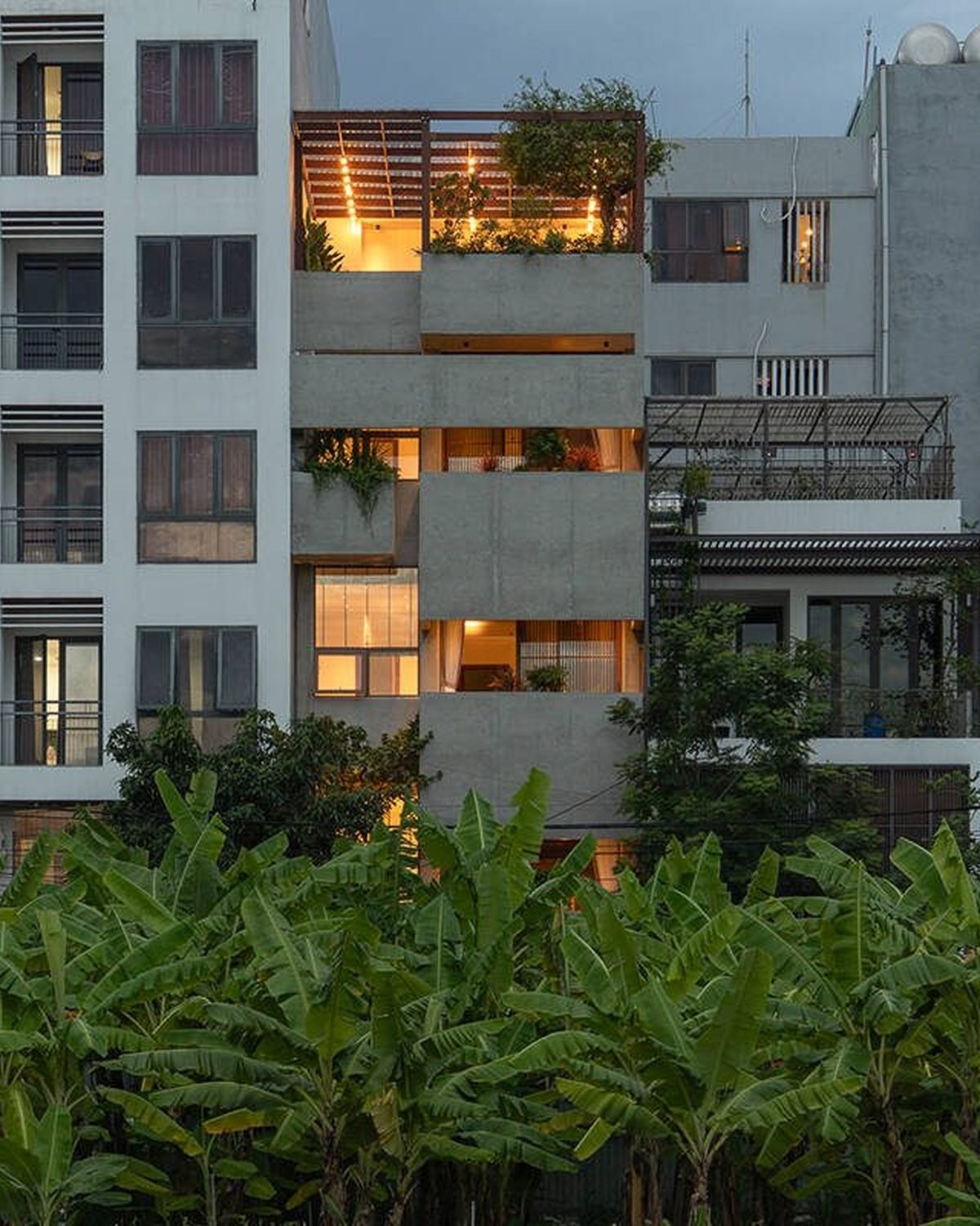 Tropical brutalism wellness retreat — Wazen
